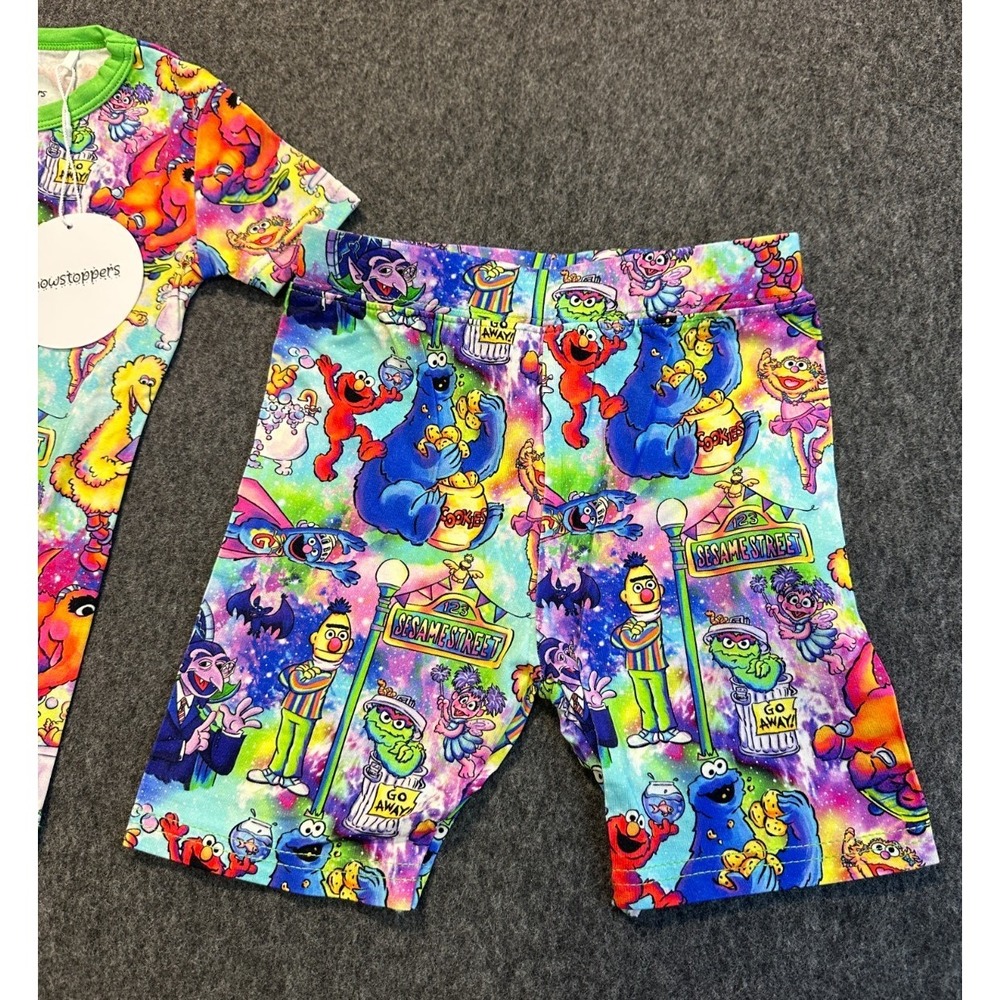 Showstoppers Bamboo Toddler Pajama Set Colorful Character Print Boys Girls 3T - Picture 7 of 9